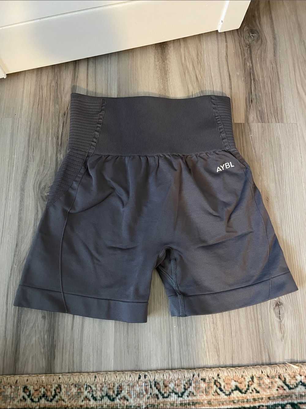 AYBL High-Waist Athletic Shorts in grey